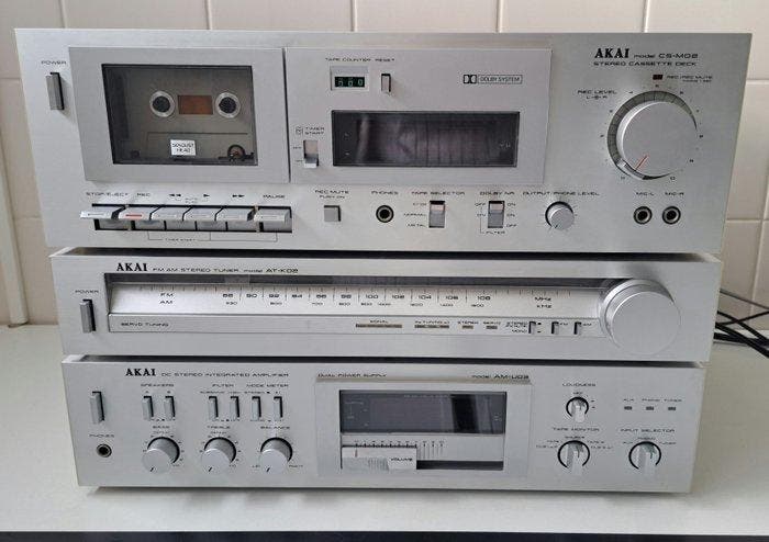 Akai - AM-U03 / CS-M02 / AT-K02 Stereoset - Diverse modellen, Audio, Tv en Foto, Radio's