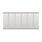 Houten jaloezie - 60x220 cm (bxh) - 50 mm - wit, Verzenden, Nieuw