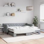 vidaXL Slaapbank met onderschuifbed 90x190 cm stof, Verzenden, Nieuw
