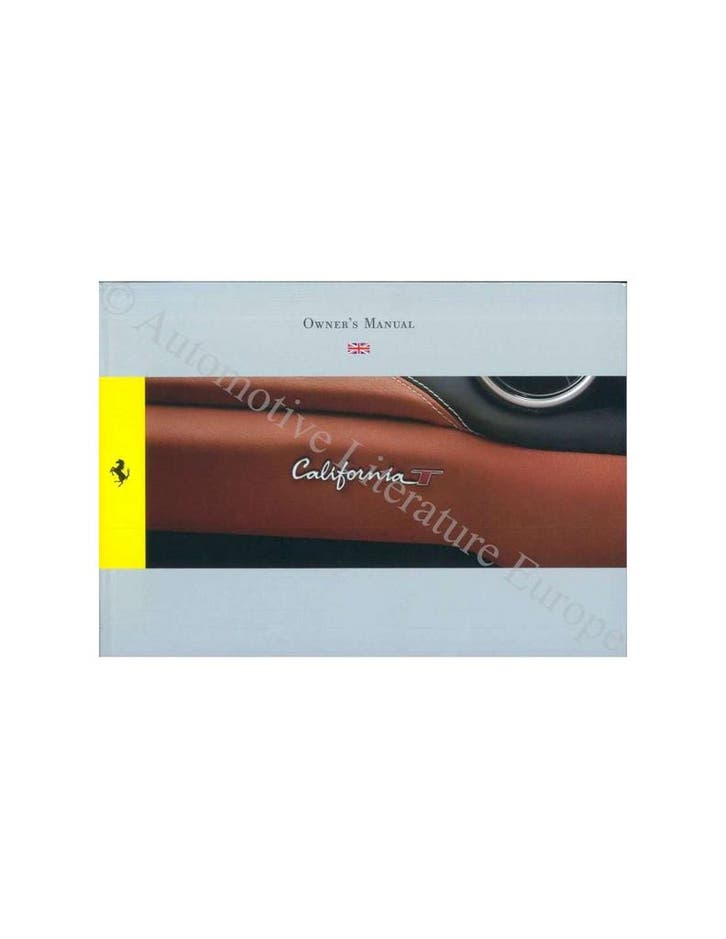 2014 FERRARI CALIFORNIA T INSTRUCTIEBOEKJE ENGELS, Auto diversen, Handleidingen en Instructieboekjes, Ophalen of Verzenden