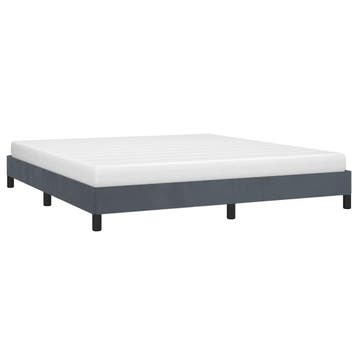 vidaXL Bedframe zonder matras donkergrijs 193x203 cm, Huis en Inrichting, Slaapkamer | Bedden, Verzenden, Nieuw