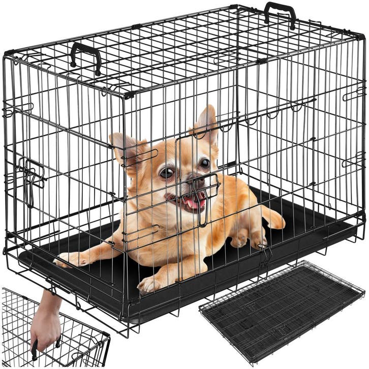 Hondenkooi-roosterbox Luna, opvouwbaar, met 2 deuren, Dieren en Toebehoren, Hondenhokken, Verzenden
