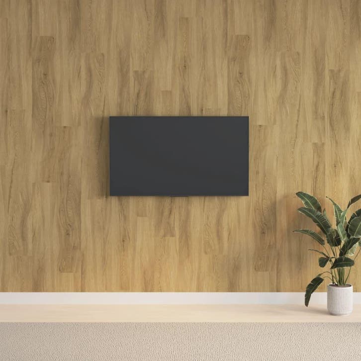 vidaXL Wandpanelen houtlook 2,06 m² PVC bruin, Doe-het-zelf en Bouw, Platen en Panelen, Nieuw, Verzenden