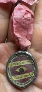 Reliekhouder - Metaal, Textiel, Glas - 1800-1850 - Sint