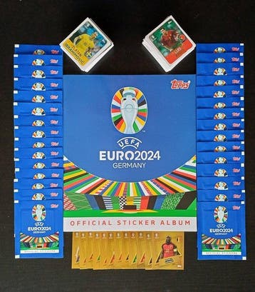 Topps Euro 2024 - Empty Album + 12 SP Gold + 340 loose