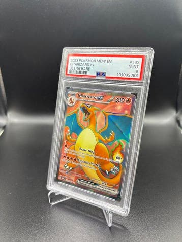 Pokémon - 1 Graded card - Charizard ex 183 Illustration, Hobby en Vrije tijd, Nieuw