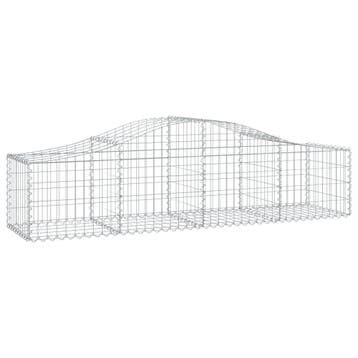vidaXL Schanskorven 6 st gewelfd 200x50x40/60, Verzenden, Nieuw
