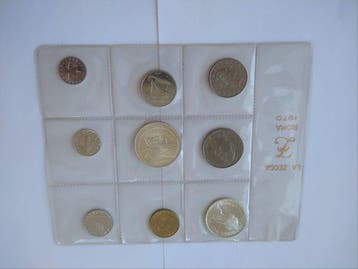 Italië, Republiek Serie divisionale 1970 con 500 + 1000 Lire
