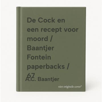 De Cock en een recept voor moord / Baantjer Fontein, Verzenden, A.C. Baantjer