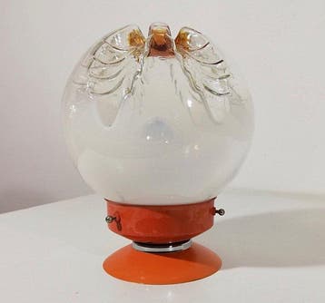 Tafellamp - Space Age-ontwerp 1960 - artistiek geblazen