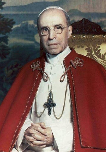 Paus Pius XII - Zeldzame relikwie - Zakdoek in zijn doosje