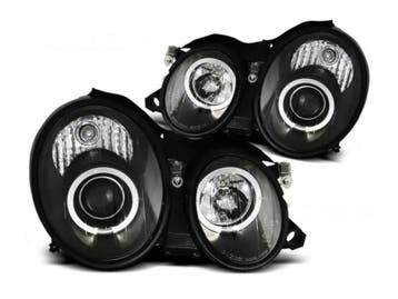 Angel Eyes koplampen Black geschikt voor Mercedes W208 CLK, Autos : Pièces & Accessoires, Verzenden