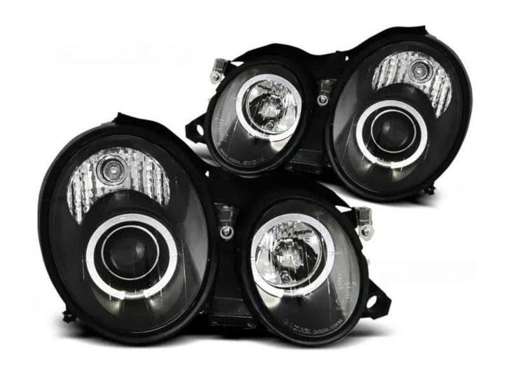 Angel Eyes koplampen Black geschikt voor Mercedes W208 CLK, Autos : Pièces & Accessoires, Éclairage, Envoi