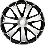 Carpoint Wieldoppenset Mega 16 Inch Zwart/zilver 4 Stuks, Verzenden