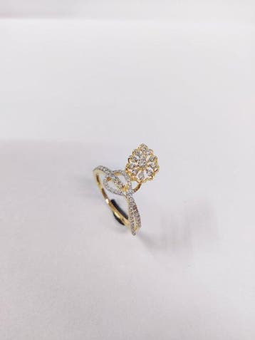 Ring - 18 karaat Geel goud - 0.45ct. tw. Diamant, Nieuw