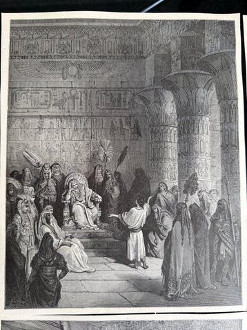 Gustave Doré (XIX) - 4 Biblical Engravings, Antiek en Kunst