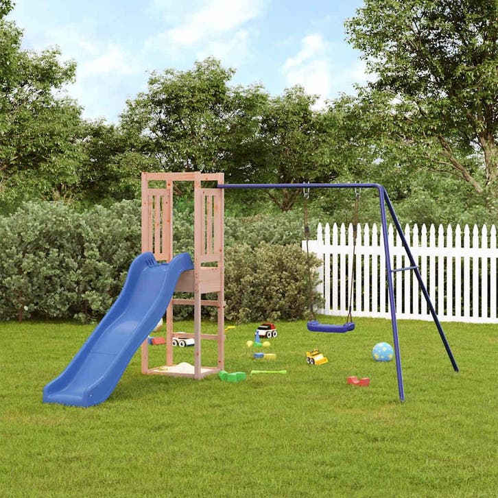 vidaXL Speelhuis massief douglashout, Kinderen en Baby's, Speelgoed | Buiten | Speeltoestellen, Nieuw, Verzenden