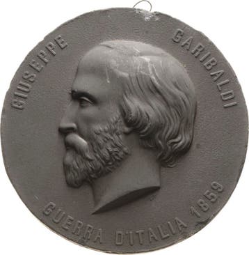 Einseitige Medaille aus gepresster Kohle Italien-koenigre..., Verzenden, België