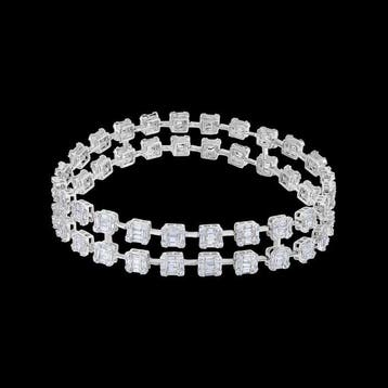 Armband - 18 karaat Witgoud - 4.95ct. tw. Diamant, Nieuw