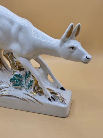 Beeldje, Biche - 23 cm - Keramiek