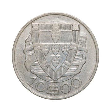 Portugal. República. 10 escudos 1937 - Escassa (Zonder