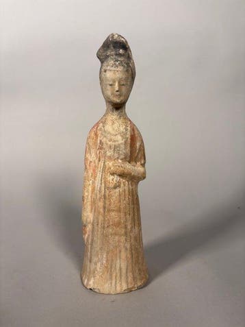 Oud Chinees, Tang-dynastie Terracotta Mingqi - 17 cm