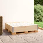 vidaXL Palletopzetrand 100x100 cm massief grenenhout, Verzenden
