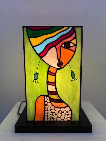 Lampe de table - Vitrail - Picasso