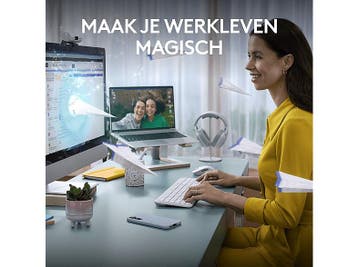Logitech - Toetsenbord - Azerty - Wit, Computers en Software, Verzenden, Logitech, Draadloos, Nieuw
