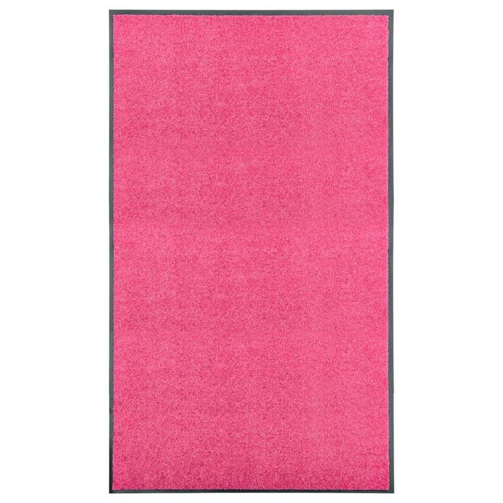 vidaXL Deurmat wasbaar 90x150 cm roze, Tuin en Terras, Deurmatten, Nieuw, Verzenden