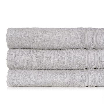 Badlaken Grijs 70x130cm 100% Katoen - Treb ADH, Huis en Inrichting, Badkamer | Badtextiel en Accessoires, Verzenden, Nieuw, Overige kleuren