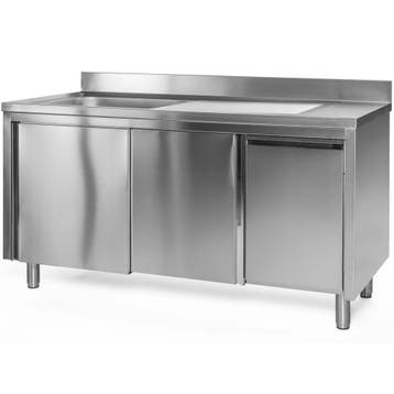 Spoeltafel | RVS | 1 Spoelbak (Links) + Afdruipvlak |, Verzenden, Nieuw in verpakking