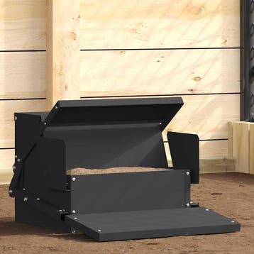 vidaXL Kip trekvoeder Zwart 50 x 40 x 29 cm 2 kg Koudgewalst, Verzenden
