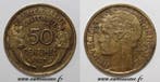 France Frankreich Km 914 50 Centimes 1947 Typ Morlon Bron..., Verzenden, België