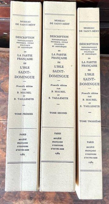 Moreau de Saint Mery - Description de la partie française de, Antiquités & Art