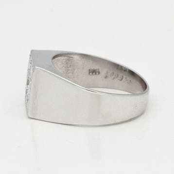 Ring - 18 karaat Witgoud - Diamant, Handtassen en Accessoires, Ringen, Nieuw