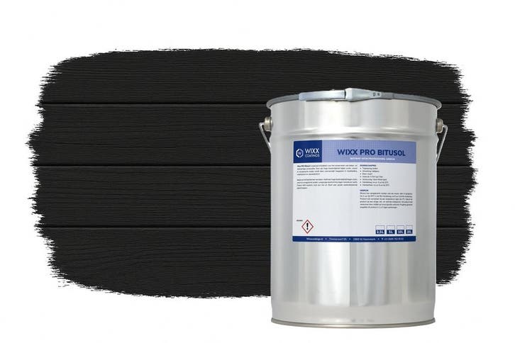 Wixx PRO Bitusol Zwart Zwart 2.5L, Doe-het-zelf en Bouw, Verf, Beits en Lak, Zwart, Nieuw, Verzenden