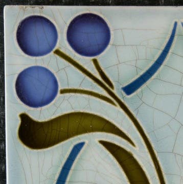 Jugendstil Tegel - Dusseldorfer Tonwarenfabrik AG - Art, Antiek en Kunst