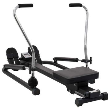 Roeitrainer 5 niveaus | -41% Retour Deal | Sla nu toe!, Sport en Fitness, Verzenden, Zo goed als nieuw, Buik, Metaal