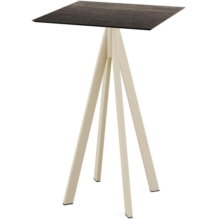 Statafel | INFINITY | HPL/RVS | Houtlook Blad | Zandkleurig, Articles professionnels, Horeca | Équipement de cuisine, Envoi