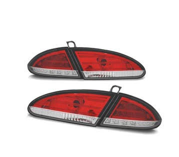 FEUX ARRIÈRE SEAT LEON 1P 04-09 LED ROUGE CHROMÉ, Verzenden
