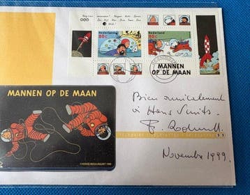 Tintin - Enveloppe 1er Jour 1999 - La poste néerlandaise /