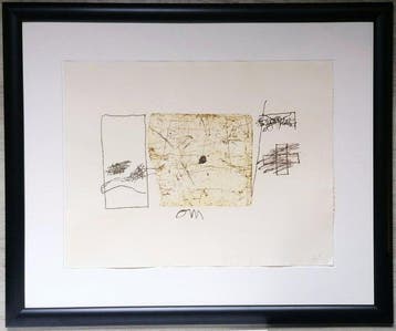 Antoni Tapies (1923-2012) - Abstract composition
