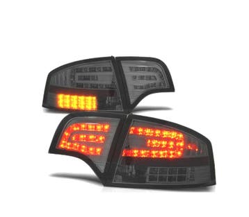 FEUX ARRIÈRE POUR AUDI A4 B7 04-07 LED FOND CHROMÉ FUMÉ, Verzenden