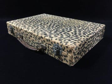 Japanese - Beeld, Rare Japanese Mahjong Set - Unique Tiger, Antiquités & Art