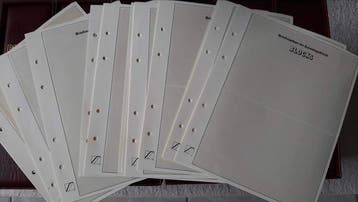 6 Koleman Handler Klammer Albums met Beschermcassettes met, Gestempeld