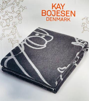 Kay Bojesen - Plaid - Deken - 170 cm - 130 cm - Aapdekentje