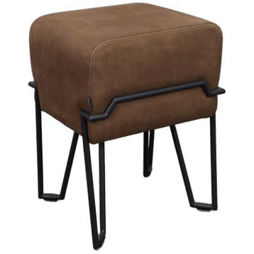Low Stool Bokk In Leather By Ka-lai Chan For Puik Design -, Verzenden, Zo goed als nieuw
