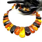 Collier large en ambre baltique naturelle de luxe - Ambre -