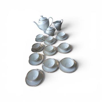 Porcelaine de Sologne - Koffieservies voor 10 (23) -